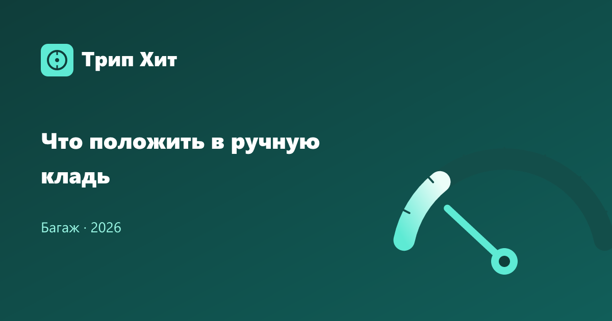 Что положить в ручную кладь 2026