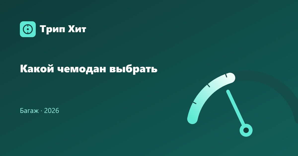 Какой чемодан выбрать 2026